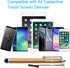 Wisdompro Stylus Pens for Touch Screens, 9 Pack with Lanyard Tether for iPad, iPhone, Samsung & All Devices