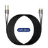 1/4 2X6.35mm 20 J&D to RCA Cable, Gold Plated Copper Shell Heavy Duty TS to Dual RCA Stereo Audio Interconnect Cord