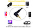 3.5mm Audio Cable Dual 90 Degree Angle Stereo 3.5mm Headphone Cable 4 Pole TRRS Male to Male Aux Cord 3.28ft/1m for Phone Tablet MP3 Laptop Microphone