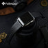 Fullmosa Leather Bands Compatible with Apple Watch Band, 41mm, 40mm, 38mm, 42mm, 44mm, 45mm, 46mm, 49mm, Black/Silver