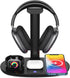 4 in 1 Headphone Stand with 15w Qi Charging Station, Detachable Design for Travel, Home, Hotel