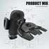 Gasedin 360 Car Phone Holder for CD Slot, Magnetic or One Button Release Hands Free Car Phone Holder, Silicone Pad