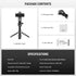 NEEWER 360 P15 Selfie Stick Tripod for iPhone, Lightweight Foldable Mini Travel Desk Stand with Cell Phone Holder Cold