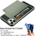 Vofolen Case for iPhone 11 Pro, Wallet with Credit Card Holder Slot, Anti-Scratch Dual Layer Protective Cover, Midnight