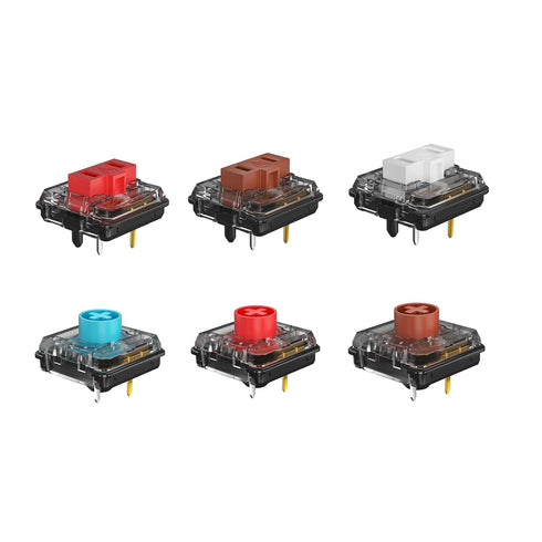 Kailh Choc 1350 and V2 Series Low Profile Mechanical Keyboard Switches Sample Pack, 20pcs