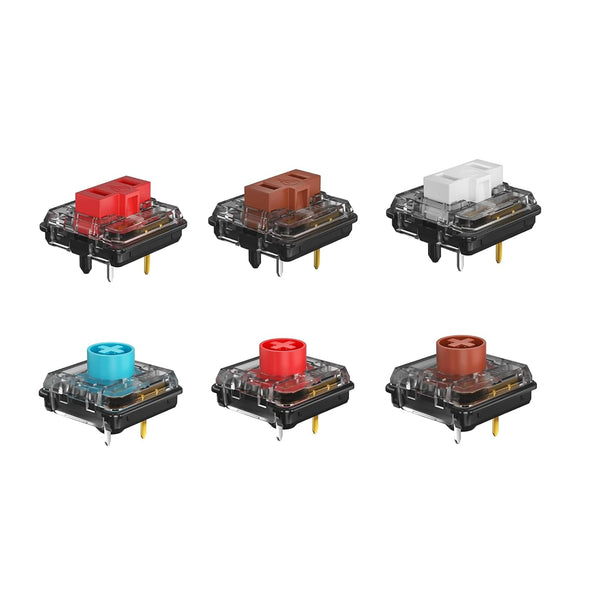 Kailh Choc 1350 and V2 Series Low Profile Mechanical Keyboard Switches Sample Pack, 20pcs