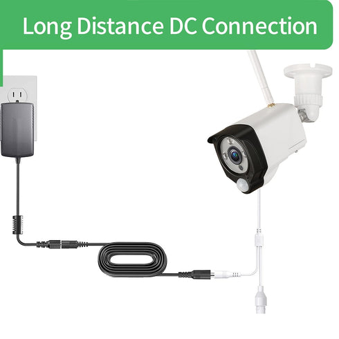 Security-01 3.3FT 1M 5.5mm 2.1mm,for DC Power Extension Cable x CCTV Camera IP WiFi Camera,DVR,LED Strip,DC Power