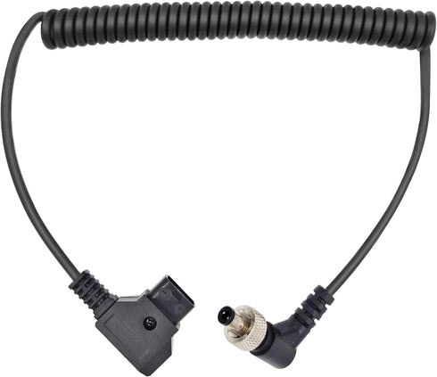 LSYRIA D-Tap to Locking DC 5.5 2.1mm Monitor Power Cable, Right Angle Cable