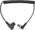 LSYRIA D-Tap to Locking DC 5.5 2.1mm Monitor Power Cable, Right Angle Cable