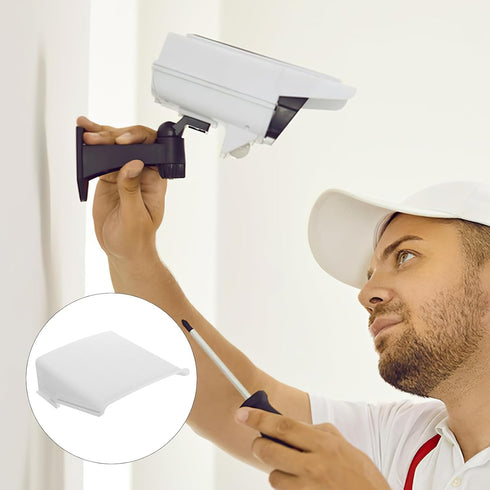Homoyoyo Outdoor Universal Camera Dust Cover, Sun Rain Shield for Security Cameras, White