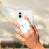 Cute 2D Cloud Shape Phone Grip, Collapsible Expandable Stand Holder for Smartphone and Tablet (White)
