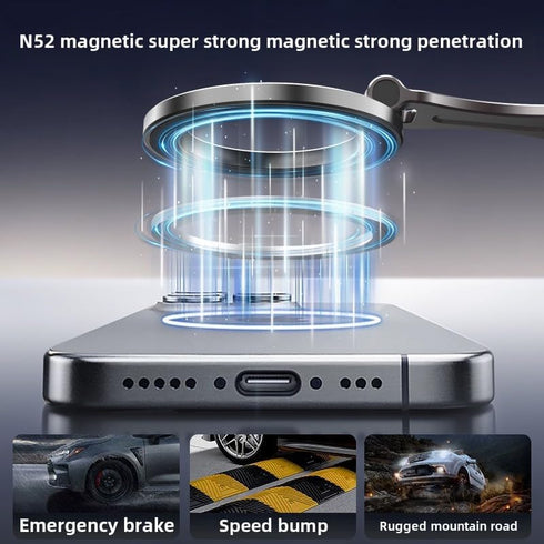 RIWPKFH Latest Vacuum Magnetic Phone Holder for Car,Ultra Suction Cup Phone Mount, Foldable & Adjustable & Portable