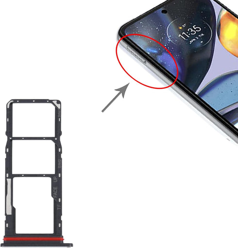 G22 Replacement SIM Card Tray for Motorola Moto SIM Card Tray + SIM Card Tray + Micro SD Card Tray - Restore Function
