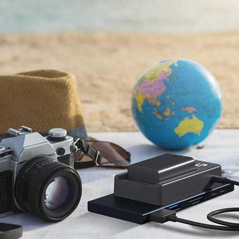 NP-FW50 Battery Charger, LCD Dual Charger for Sony Alpha A6000, A6400, A6100, A6300, A6500