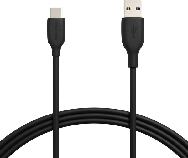 Amazon Basics USB-C to USB-A 2.0 Fast Charger Cable, 480Mbps Speed, USB-IF Certified for Apple iPhone 15, iPad, Samsung