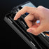 Magnetic Hinge Protective Case for Samsung Galaxy Z Fold 4, All-Inclusive Case with S Pen Box Holder and Front Glass