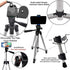 Acuvar 50" Smartphone, Camera & Camcorder Tripod with Phone Mount for All Phones, iPhone & All Samsung Galaxy Cameras