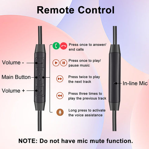 Replacement Audio Cable for Bose Headphones, 2.5mm Male to 3.5mm Male Aux Cord with Mic for QC25 QC35 NC700