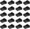 SFP SFP+ Ethernet Dust Cover - Fiber Optic Port Plug Dust Caps for LC Duplex Port, Black Silicone, 20pcs