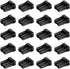 SFP SFP+ Ethernet Dust Cover - Fiber Optic Port Plug Dust Caps for LC Duplex Port, Black Silicone, 20pcs