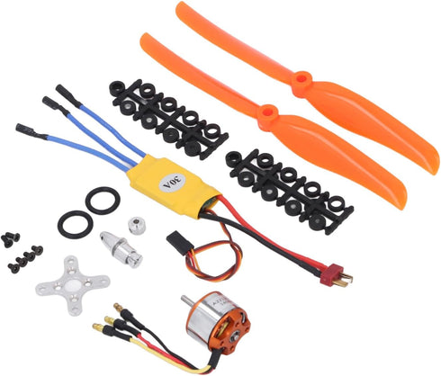 1400KV 30A 8060 Set Acouto Brushless Motor & ESC with Propeller for RC Airplane Quadcopter - Complete Installation Kit