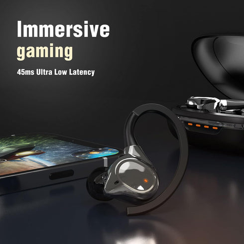 Wireless Bluetooth Earbuds for Small Ears, Canal Running Headphones with Microphone, IPX7 Waterproof, Noise Isolation