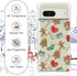Christmas Red Heart Pattern Clear Phone Case for Google Pixel 7 - Soft, Slim, Shockproof Cover for Boys & Girls.