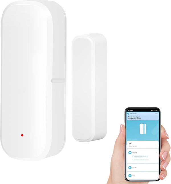 Smart WiFi Door Sensor - Wireless Window Sensor with App Notification Alert for Home Security