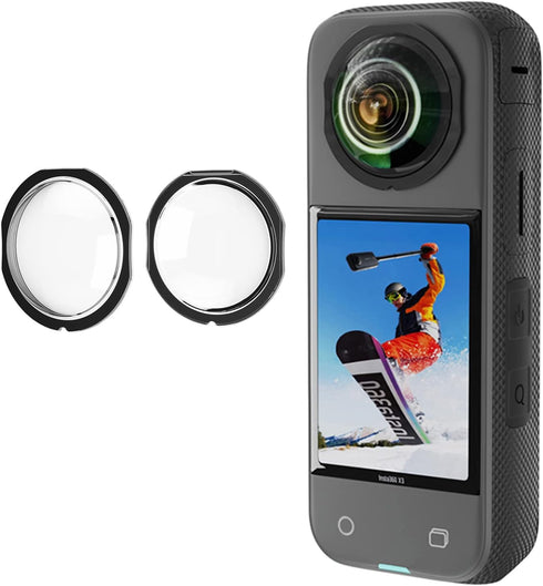 Adhesive Lens Cap for Insta360 X3 Camera, LICHIFIT Panoramic Lens Protector Sticky Guards Accessories