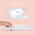 Wireless Bluetooth Keyboard with Touchpad - 10 Inch Round Key Wireless Keyboard, Rechargeable Ultra Slim Portable