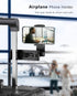 MiiKARE Tripod Phone Mount with 1/4" Screw Hole, Travel Accessory for Airplane Phone Holder