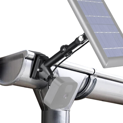 Wasserstein 2-in-1 Universal Gutter Mount for Camera & Solar Panel, Compatible with Wyze, Blink, Ring, Arlo