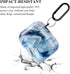 Marble Soft Earphone Case for AirPods, Full Protective TPU Cover Compatible with AirPods 1&2, ZPYOU - Blue Sky