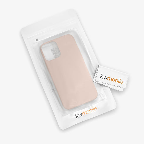 kwmobile Case for Apple iPhone 12 / 12 Pro, TPU Silicone Phone Cover with Soft Finish - Dusty Pink