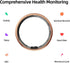 TIAZUUX Tracker-IP68 Smart Ring for Women&Men-Activity/Sleep/Heart Rate/HRV/Stress/Women's Health
