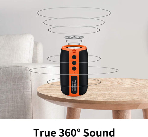 MusiBaby Bluetooth Speaker, Waterproof Wireless Outdoor Portable Speaker with Stereo Sound, Booming Bass, Bluetooth