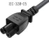 Cable Leader 6ft 18 2.5 IEC-320-C5 BS1363 AWG England Notebook Power Cord with A Fuse, to UK Plug
