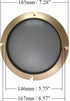 Fielect 6.5 Inch Gold Speaker Grill Cover, Decorative Circle Mesh Subwoofer Guard Protector for Audio Accessories