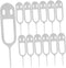 ARTIBETTER 50pcs Stainless Steel Sim Card Ejector Tool Sim Pin for Efficient