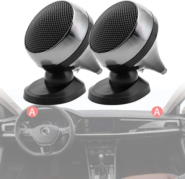 2pcs Loudspeaker Universal Car Tweeter 150W 4Ohm Audio Silk Film for High-Pitched Car Audio Modification