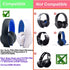 Replacement EarPads for Sony PS3 PS4 Gold Wireless Headphones CECHYA-0083, Stereo 7.1 Virtual Surround Earpads