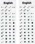 2Pcs Universal English Keyboard Stickers for PC Computer Mac Laptop Desktop Keyboard,