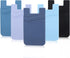 Phone Wallet Stick on, 5Pack Phone Card Holder for Back of Phone Case, Silicone Sticky Credit Card Holder for Cell
