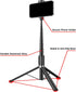 CAMBOFOTO 360 2-in-1 Selfie Stick Tripod,Compact Stand Stable, Rotating Head, Design for Selfies & Hands-Free Shots