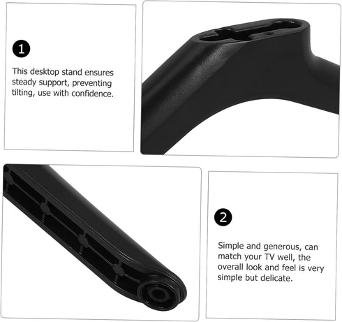 VOSAREA Sturdy TV Base Stand Replacement - Sleek Design for Home Use