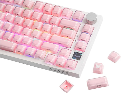 EPOMAKER Lusterfly Jelly Keycaps Set - 123 Keys Double-Shot Laser Engraved, MDA Profile,