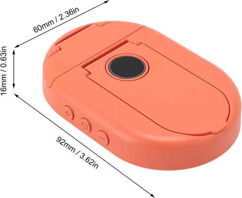 generic Bone Conduction Sleep Speaker White Noise BT Playback Aid Music with Timed Shutdown Desktop Stand (Orange)