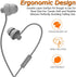 In-ear Sleeping Headphones, Soft Earbuds with Mic Noise Cancelling for Side Sleeper, Insomnia, Travel (gray)