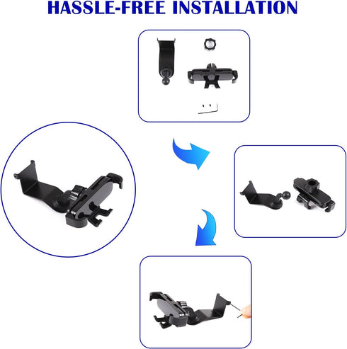 PIUGILH Phone Cradle for Land Rover Defender 90 110 130 (2020-2023) Aluminum Alloy Dashboard Mobile Phone Holder