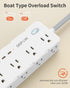 Power Strip Surge Protector, 5FT Braided Extension Cord with 8 AC Outlets and 4 USB Ports for Home Office